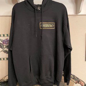 Nirvana Hoodie Sweatshirt Large 2 Sided